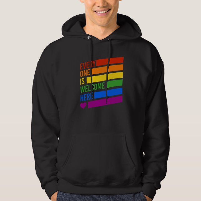 Sudadera Todos son Bienvenidos Aquí (Anverso)