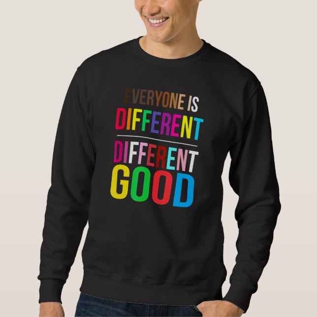 Sudadera Todos son diferentes, buen orgullo LGBT (Anverso)