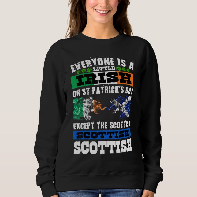 Sudadera Todos son irlandeses excepto los escoceses en St P (Anverso)