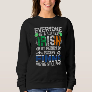 Sudadera Todos Son Un Poco Irlandeses En El Día De San Patr