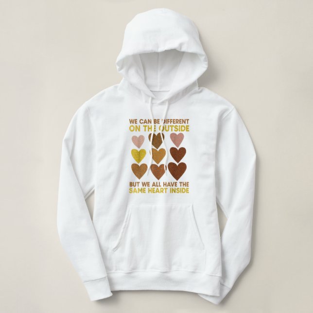 Sudadera Todos tenemos el mismo corazón (Diseño del anverso)