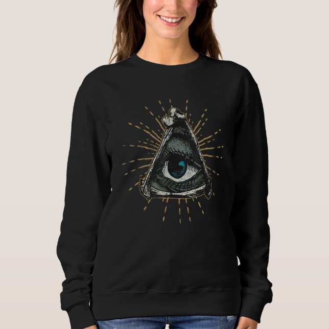 Sudadera Todos viendo la bruja mística de la ropa de ojos (Anverso)