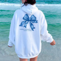 Toile Coquette French Blue Bow Bachelorette