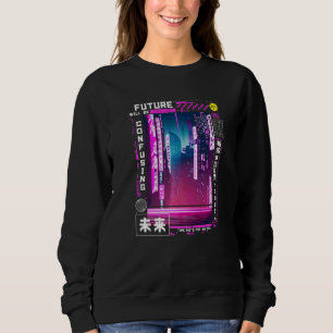 Sudadera Tokio cyberpunk vaporwave en vibraciones retro jap