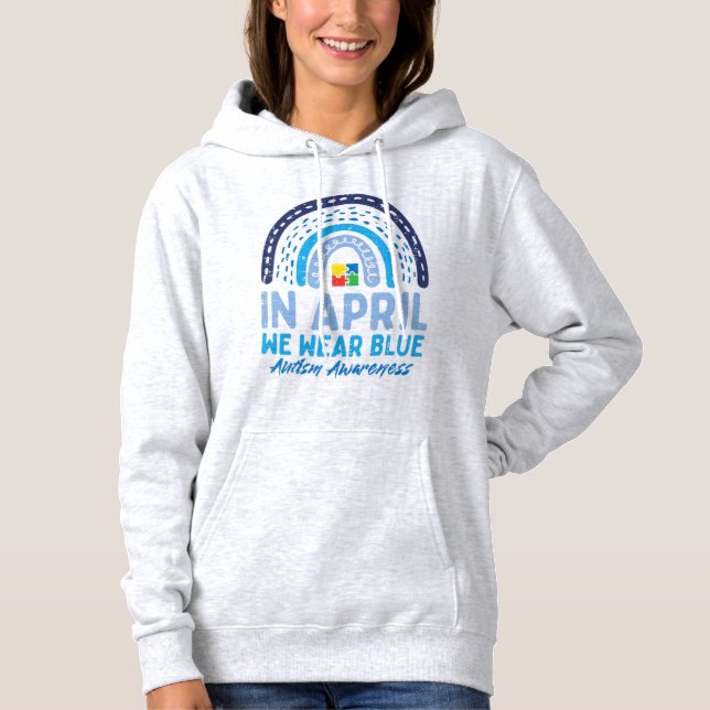 Sudadera Tomar esto lindo en abril usamos el premio al auti (Anverso)