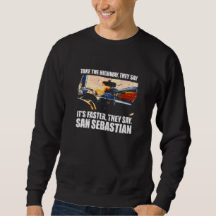 Sudadera Tomar La Autopista San Sebastián Tráfico España Rú