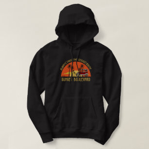 SUDADERA TOMAR SIEMPRE EL BOULEVARD DE SUNSET DE LA RUTA ES