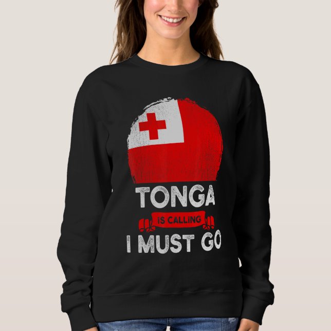 Sudadera Tonga dice que debo irme de las raíces del patrimo (Anverso)