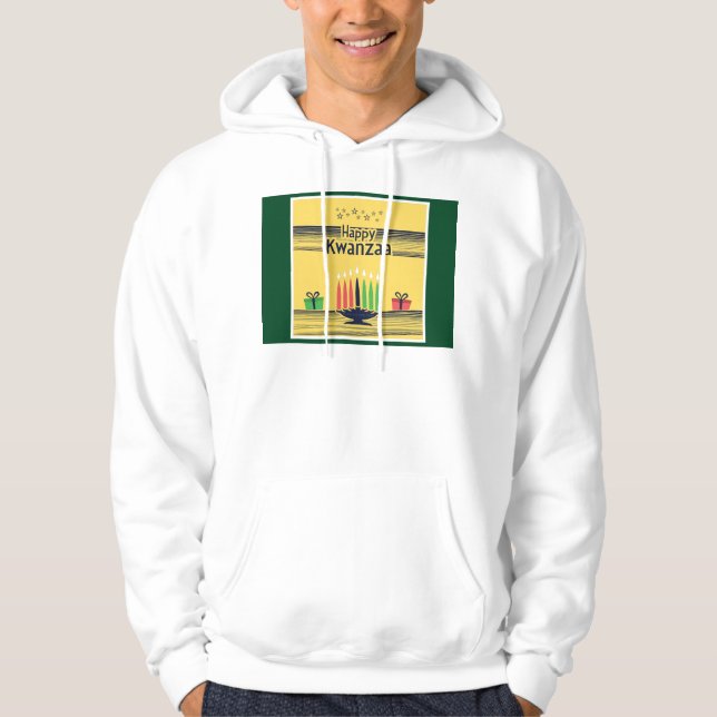 Sudadera Tono cálido y celebratorio de Kwanzaa de SlipperyJ (Anverso)
