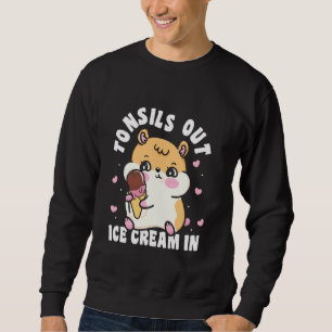 Sudadera Tonsillectomía Recuperación Hamster Remoción de To