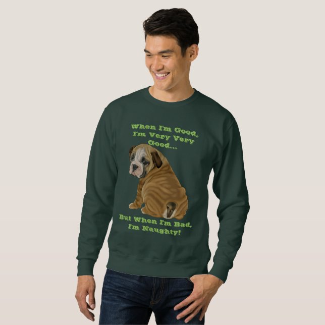 Sudadera Tonto Bulldog inglés (Anverso completo)