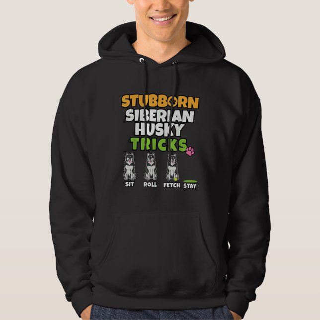 Sudadera Tonto Siberian Husky Tricks I Perro I Funny Husk (Anverso)