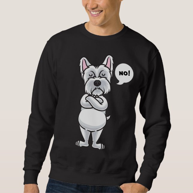 Sudadera Tonto West Highland White Terrier Perro Gracioso (Anverso)
