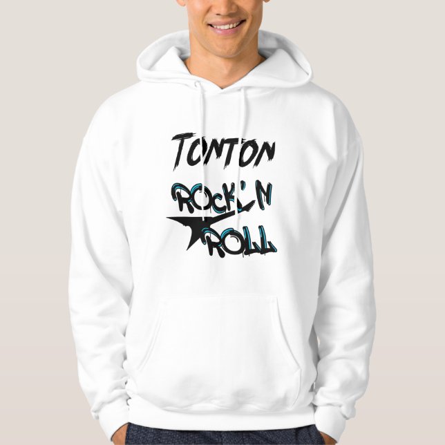 Sudadera Tonton Rock' n Roll Guitare Rockeur (Anverso)