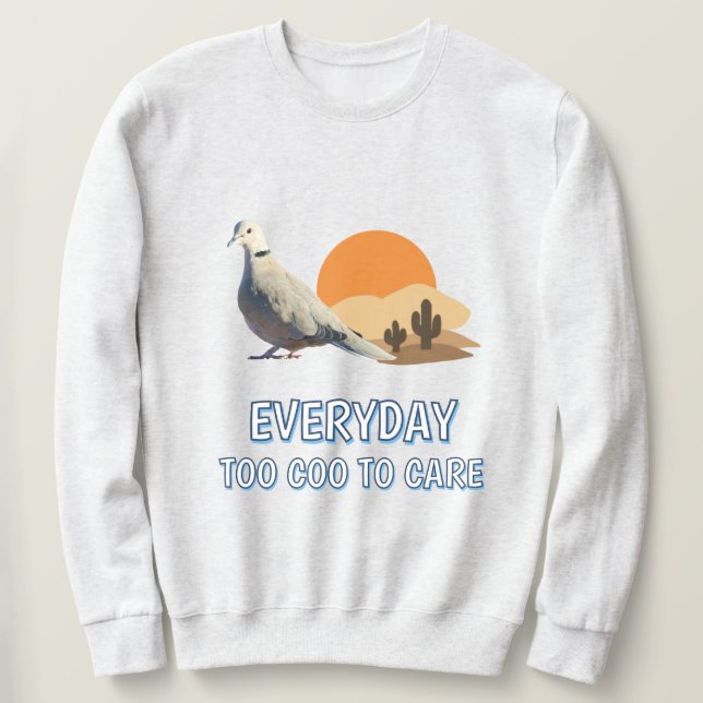 Sudadera Too Coo to Care (Anverso del diseño)