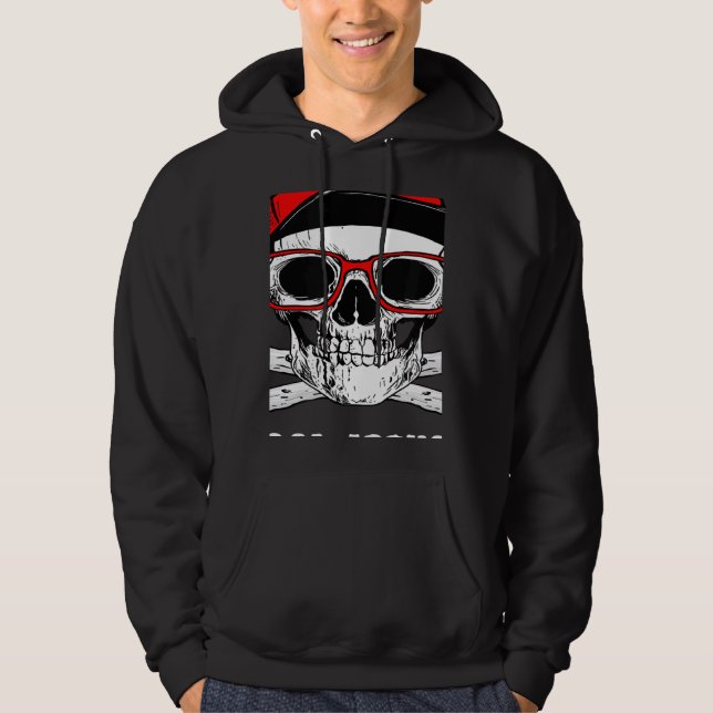 Sudadera Too Cool For School Back To School Skeleton Skull  (Anverso)
