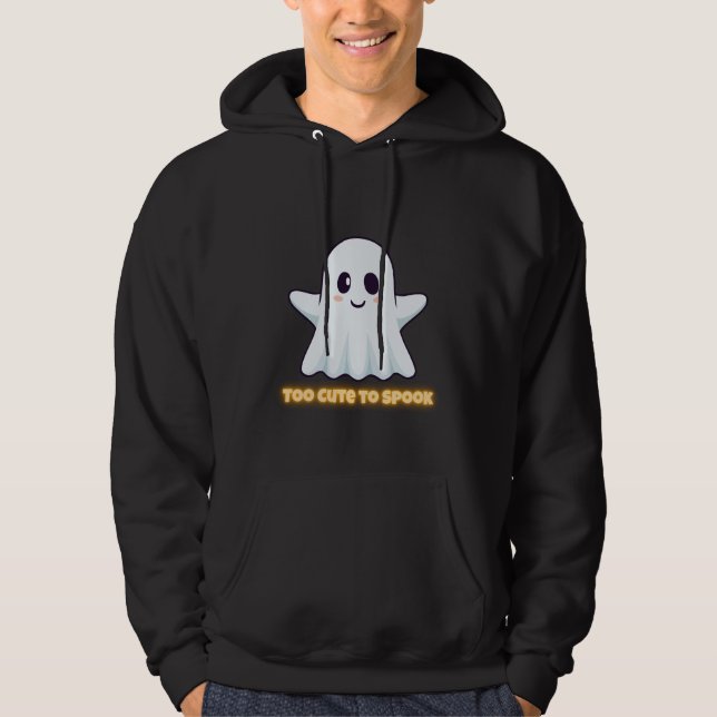 Sudadera Too Cute To Spook – Adorable Kawaii Ghost Hallowee (Anverso)