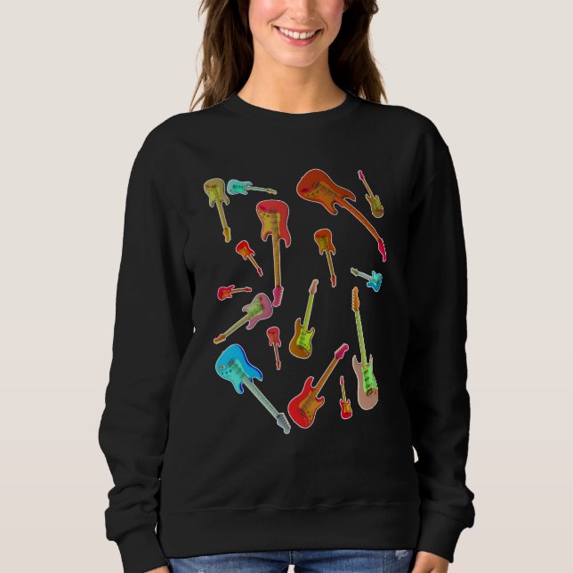 Sudadera Too many guitars Guitaraholic  3 (Anverso)