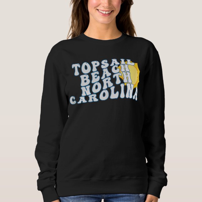 Sudadera Topsail Beach North Carolina NC Vacation Souvenir (Anverso)