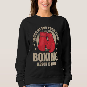 Sudadera Tóqueme y su primera lección de boxeo es gratis pa