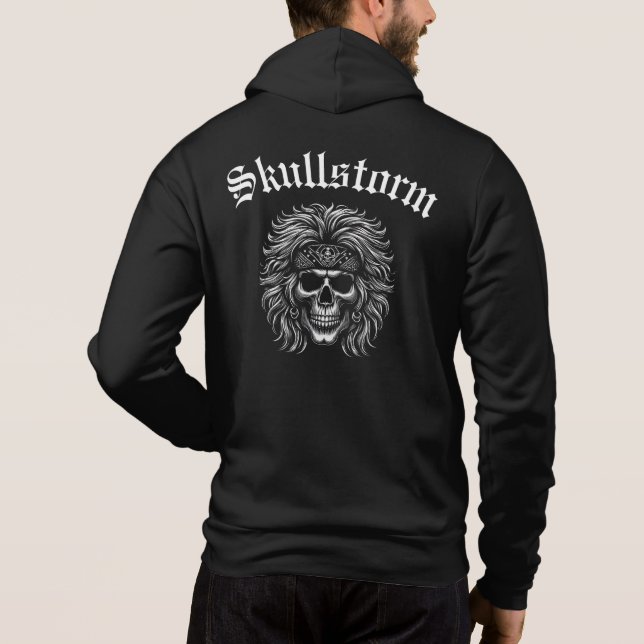 Sudadera Tormenta de cráneo (Reverso)