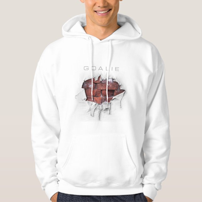 Sudadera Torn Brick Wall Goalie (hockey) (Anverso)