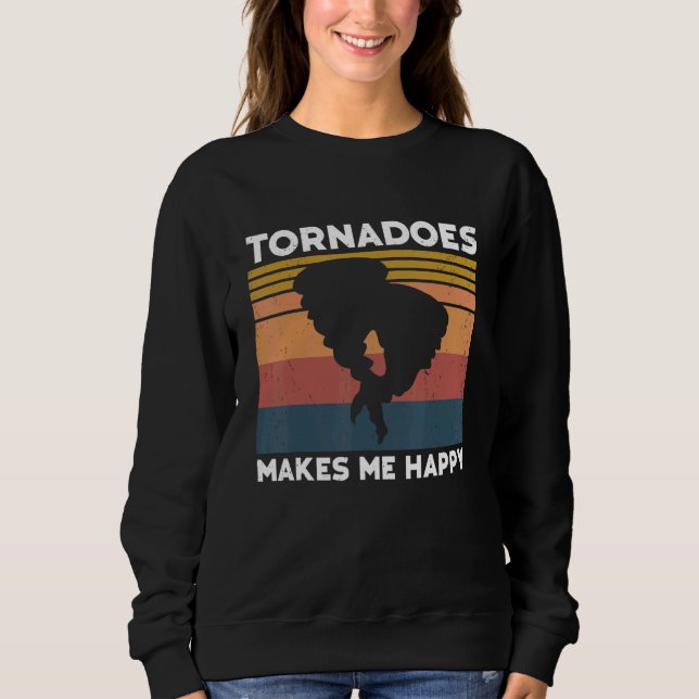 Sudadera Tornado Storm Hurricane Weather Meteorologist Torn (Anverso)