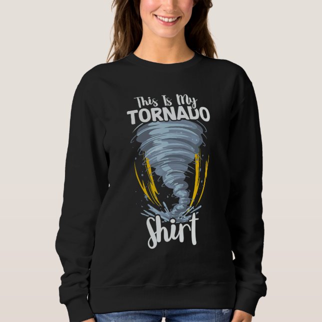 Sudadera Tornado Storm Hurricane Weather Meteorologist Torn (Anverso)