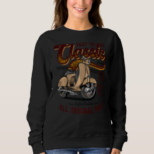 Sudadera Torneo de Autobús Clásico Moped Rider Cumpleaños 1