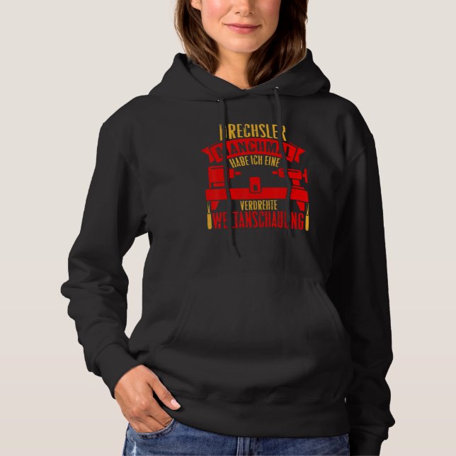 Sudadera Tornero Carpintero Ebanista Trabajador Madera Torn (Anverso)