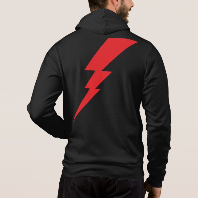 Sudadera Tornillo relámpago rojo (Reverso)
