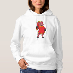 Sudadera Toro como bombero con casco