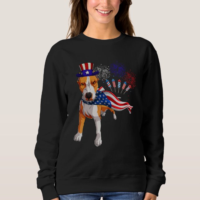 Sudadera Toro De Pit Con Fuegos Artificiales De Bandera Est (Anverso)