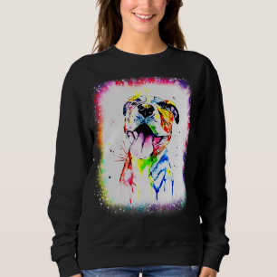 Sudadera Toro de pozo Perro Terrier Papá Mamá Chica Tie Dye