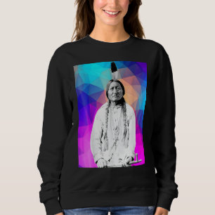 Sudadera Toro Sentado Jefe Indio Americano Nativo Lakota