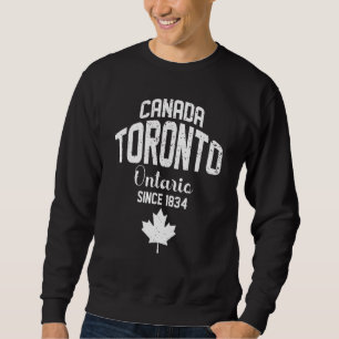 Sudadera Toronto Ontario 1834 Canadá Hoja de Arce Canadiens