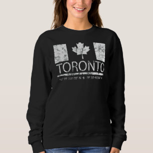 Sudadera Toronto Ontario Bandera Canadiense Viaja a Toronto