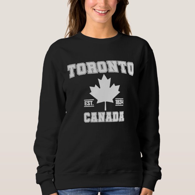 Sudadera Toronto Ontario Canadá Hoja de Arce Orgullo Canadi (Anverso)
