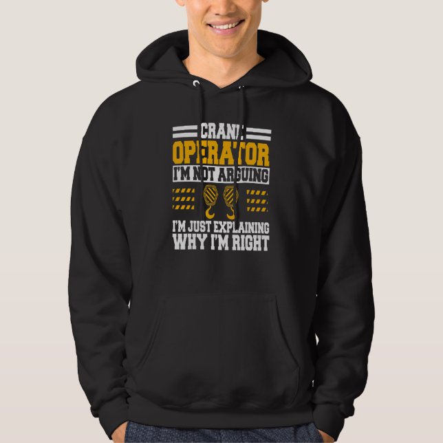 Sudadera Torre de construcción de equipo pesado del operado (Anverso)
