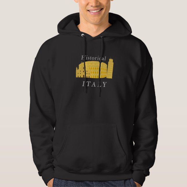 Sudadera Torre De Pisa Colosseum Roma Milán C (Anverso)