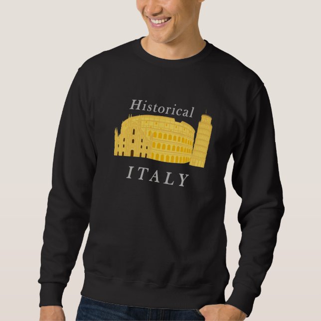 Sudadera Torre De Pisa Colosseum Roma Milán C (Anverso)