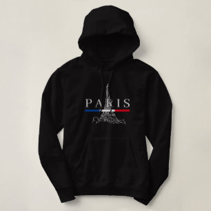Sudadera Torre Eiffel de las Mujeres Negro 