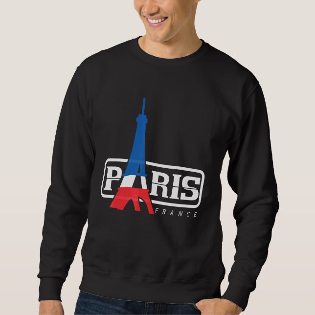 Sudadera Torre Eiffel París Día de la Bastilla Amor Francés (Anverso)