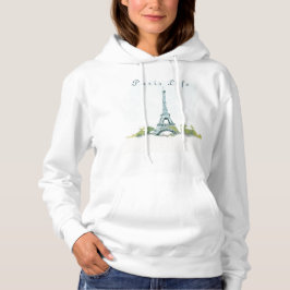 Sudadera Torre Eiffel Paris Pen y boceto de tinta |Vida en 