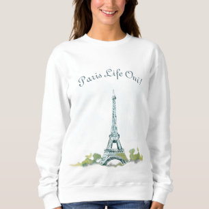 Sudadera Torre Eiffel Paris Pen y boceto de tinta Vida en