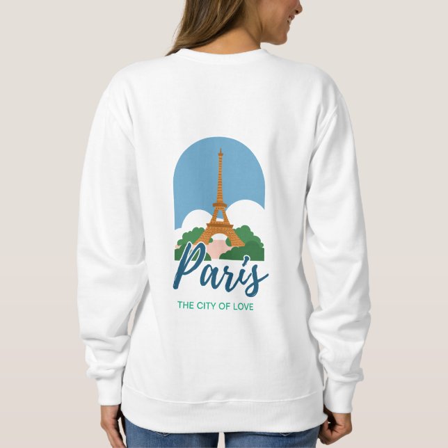 Sudadera Torre Eiffel y París (Reverso)
