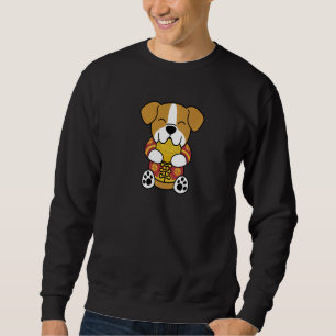Sudadera Torta de Bulldog inglesa con traje chino