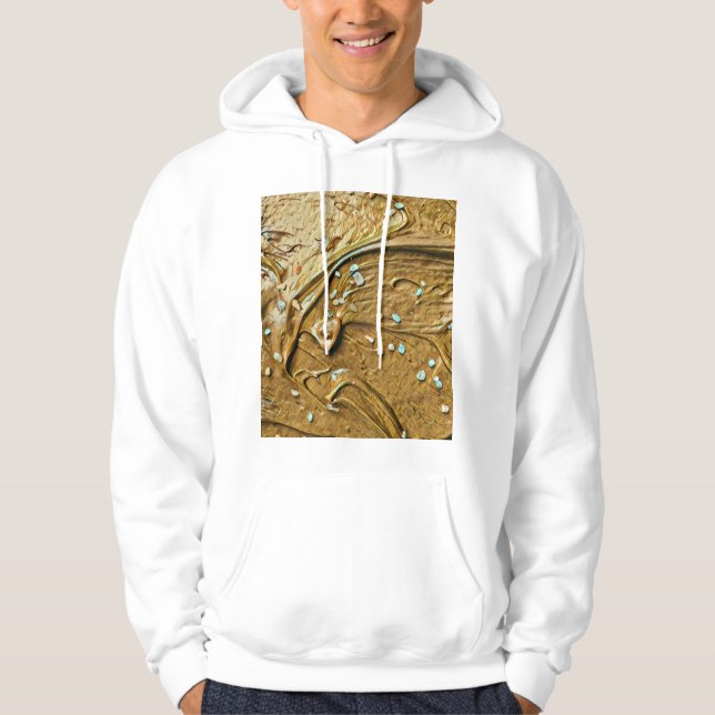 Sudadera Torta de helado de chocolate fundida rociando (Anverso)