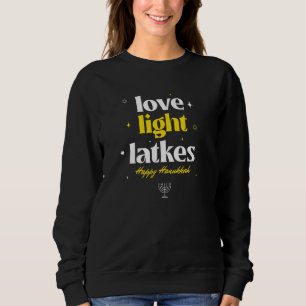 Sudadera Tortitas de Amor y Luz Hanukkah Judío Chanukah