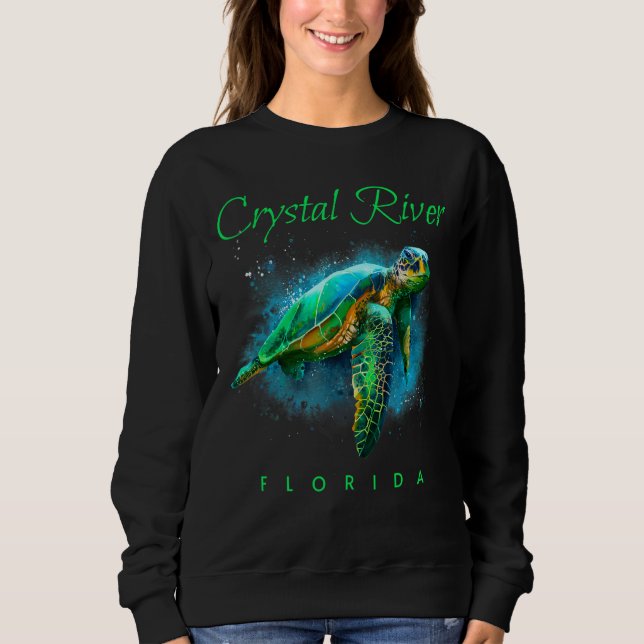 Sudadera Tortuga acuática del río Crystal Florida (Anverso)